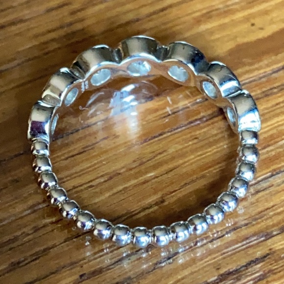 Moissanite 925 SS Bezel Set Ring - Picture 4 of 6